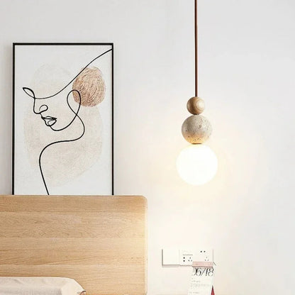 Lampa wisząca kula szklana