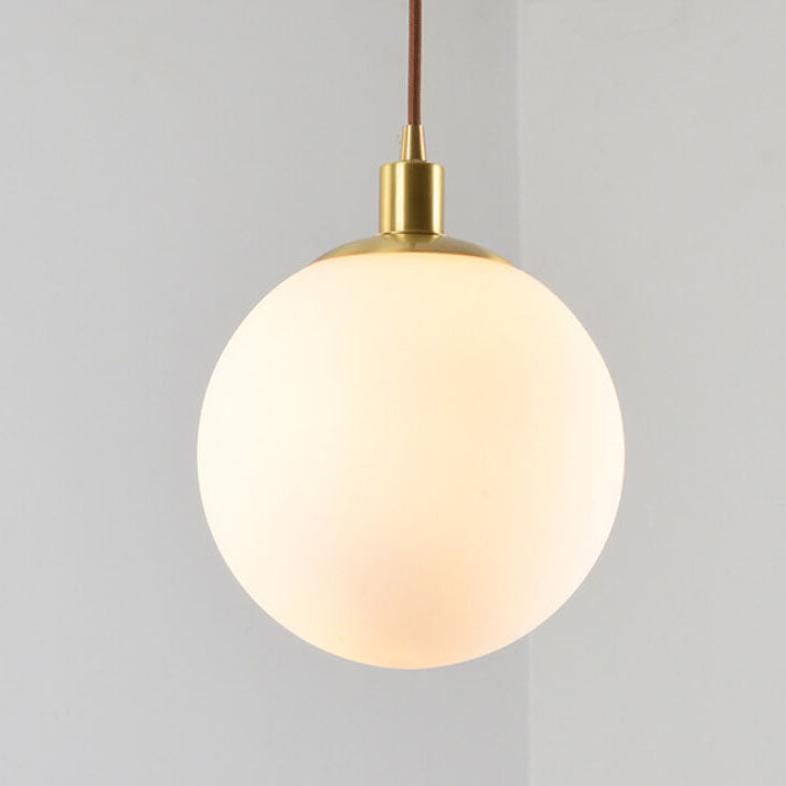 Lampa wisząca kula szklana