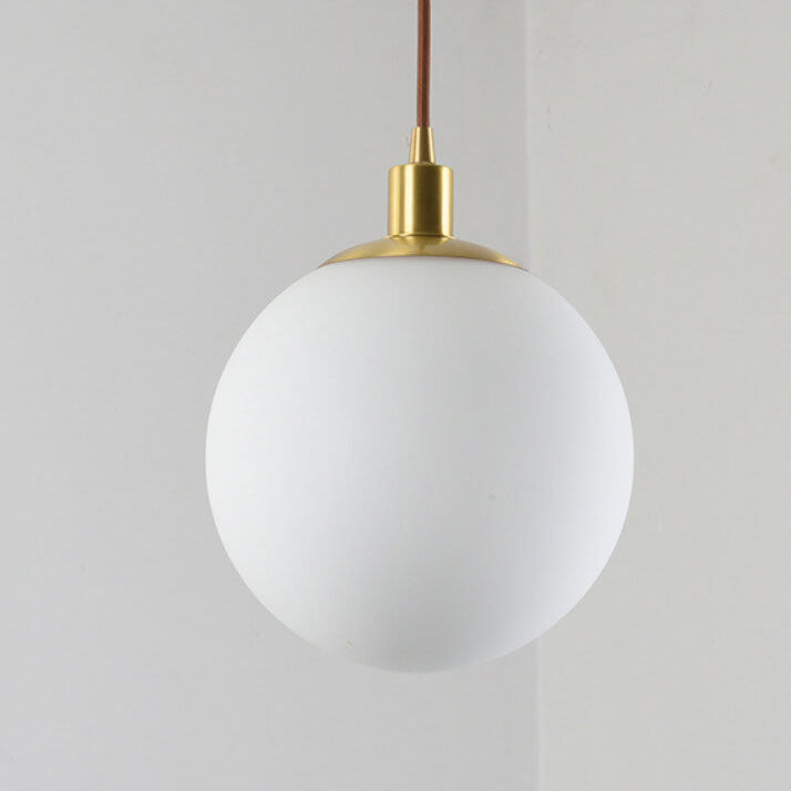 Lampa wisząca kula szklana
