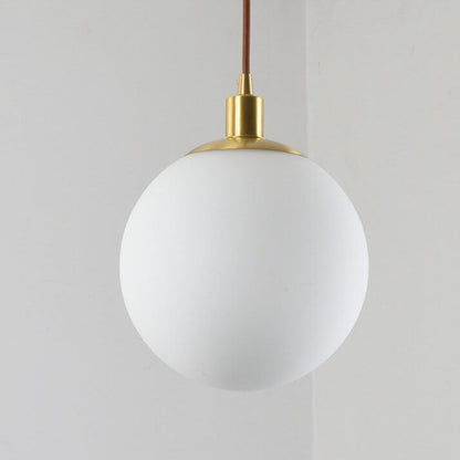 Lampa wisząca kula szklana