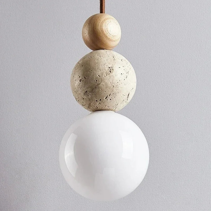 Lampa wisząca kula szklana