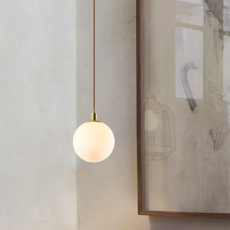 Lampa wisząca kula szklana