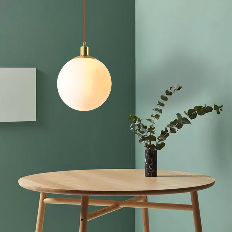Lampa wisząca kula szklana