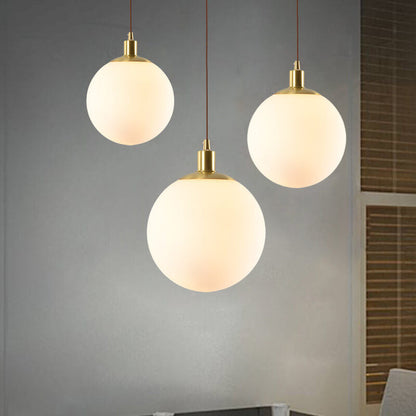 Lampa wisząca kula szklana
