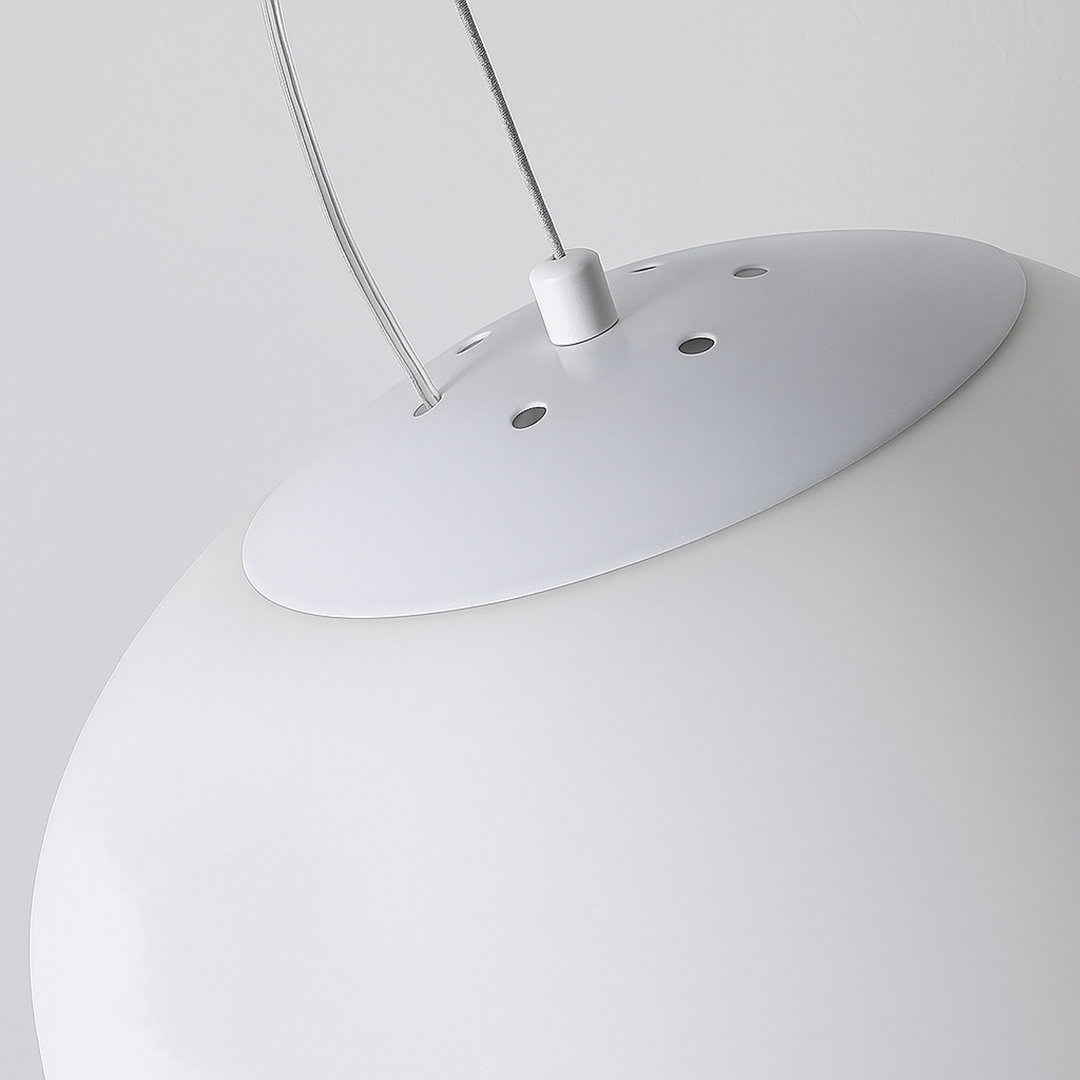 Hanging globe lamp