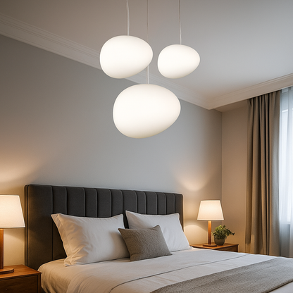 Hanging globe lamp