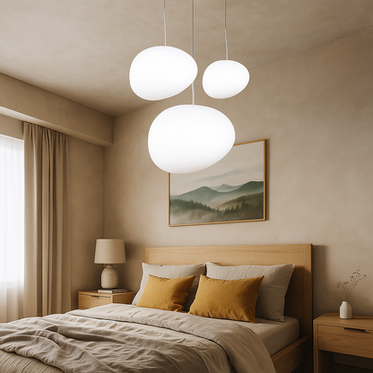 Hanging globe lamp