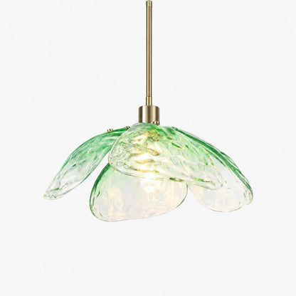 Lampe suspendue avec abat-jour en forme de fleur