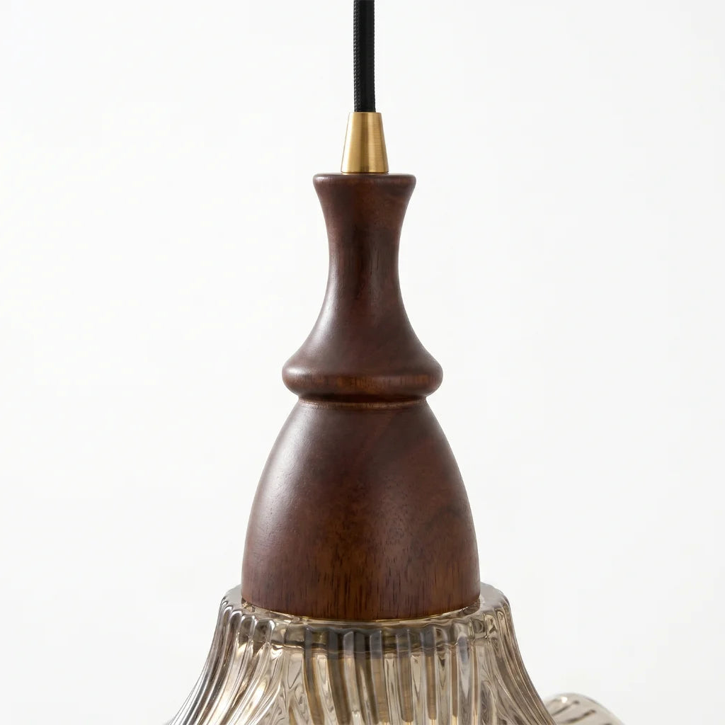Lampa wisząca kwiatowy klosz
