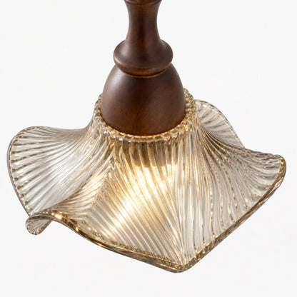 Lampa wisząca kwiatowy klosz