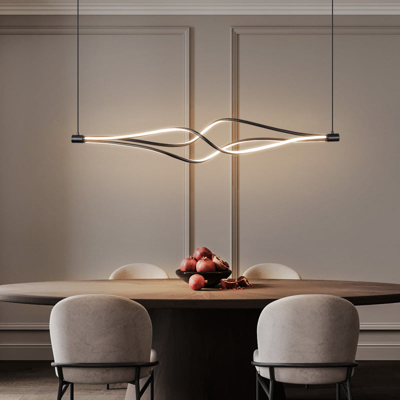 Lampa wisząca LED falowana