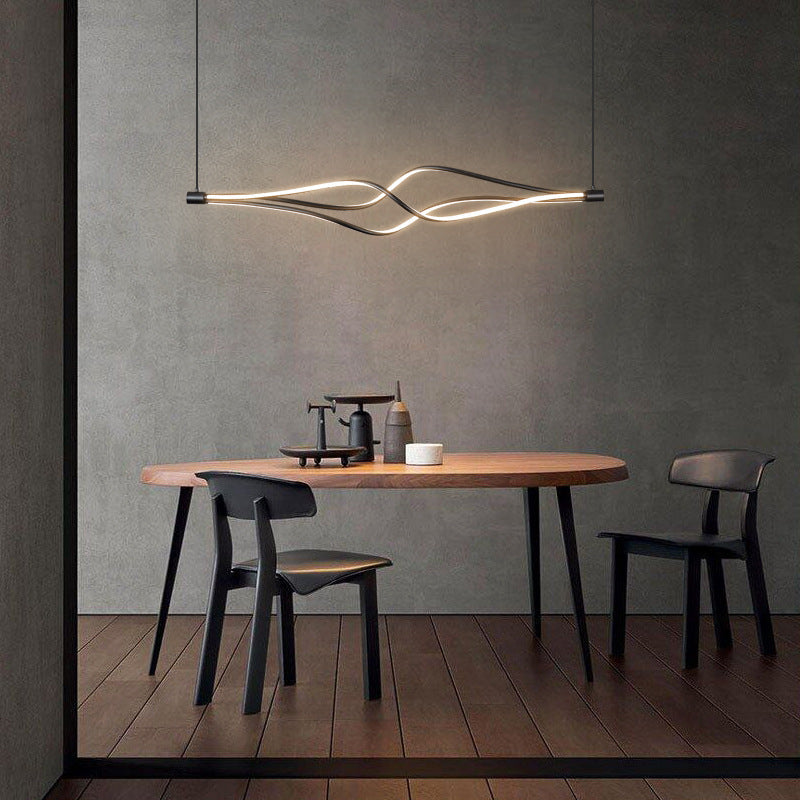 Lampa wisząca LED falowana