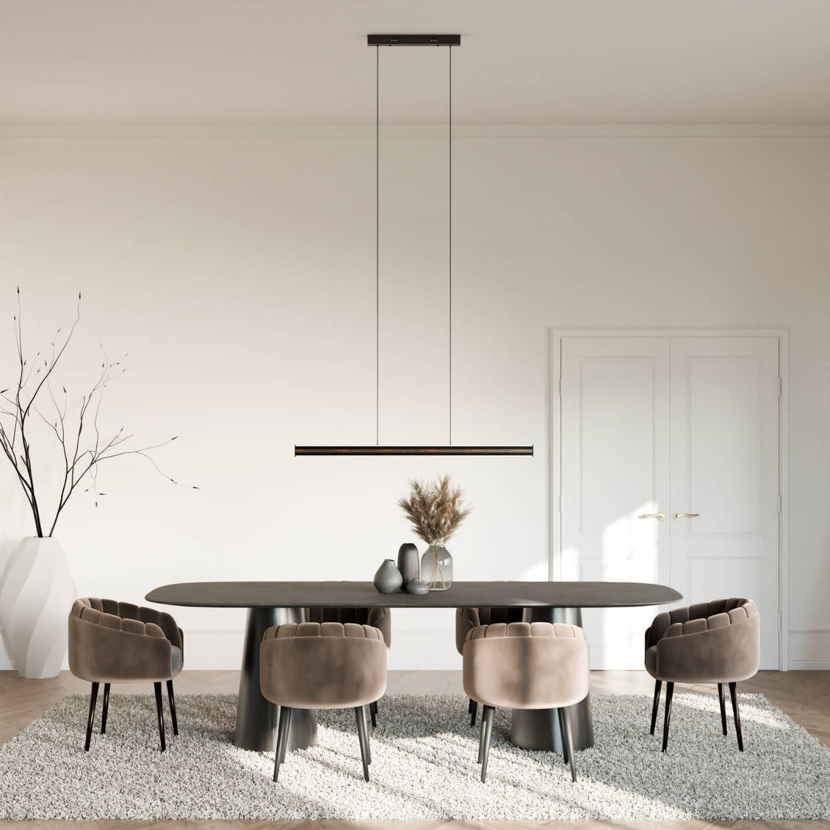 Lampa wisząca LED linearna