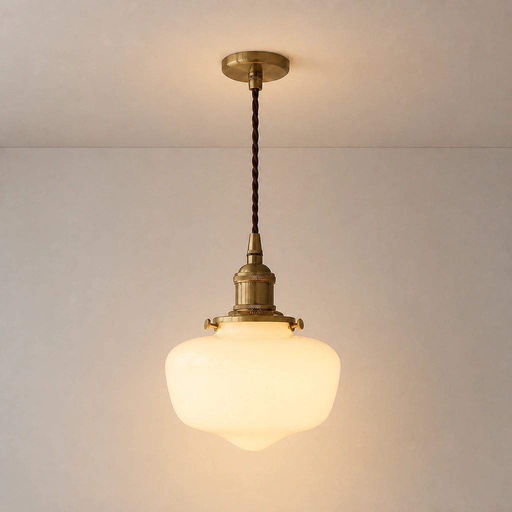 Lampa wisząca mleczne szkło