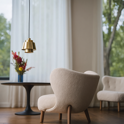 Lampa wisząca mosiężna