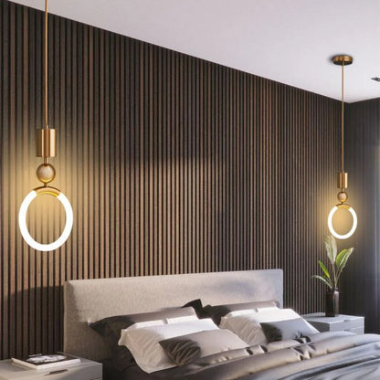 LED ring pendant lamp