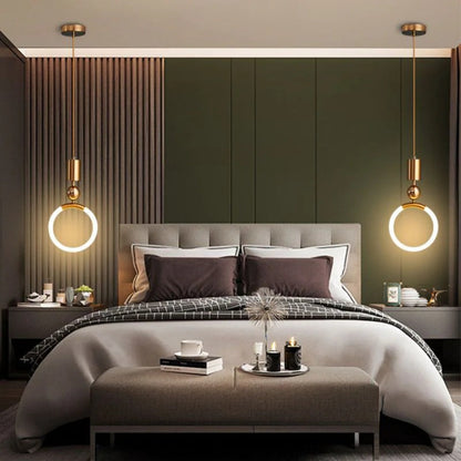 LED ring pendant lamp