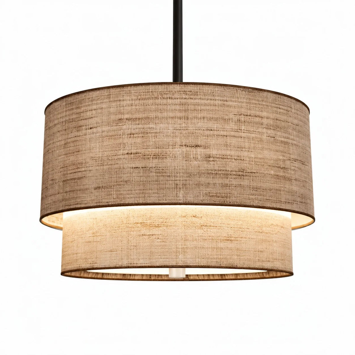Double-shade pendant light