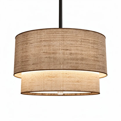 Double-shade pendant light