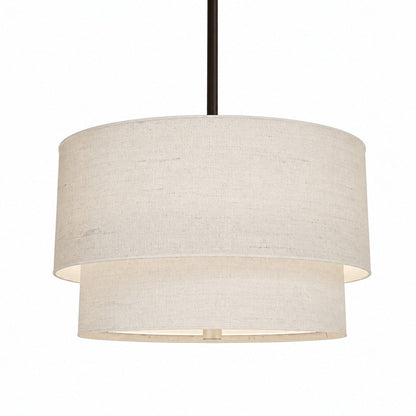 Double-shade pendant light