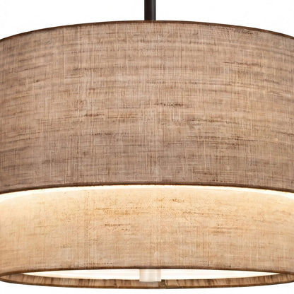 Double-shade pendant light