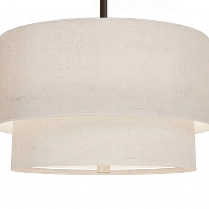 Double-shade pendant light