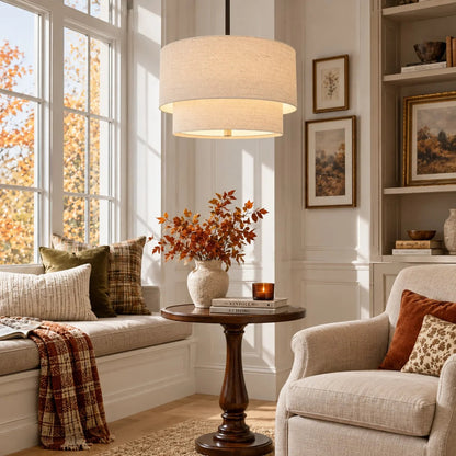 Double-shade pendant light