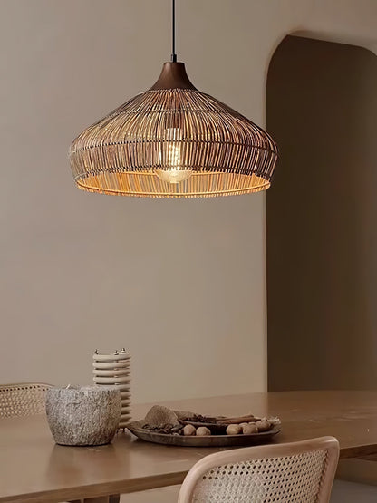Rattan pendant lamp