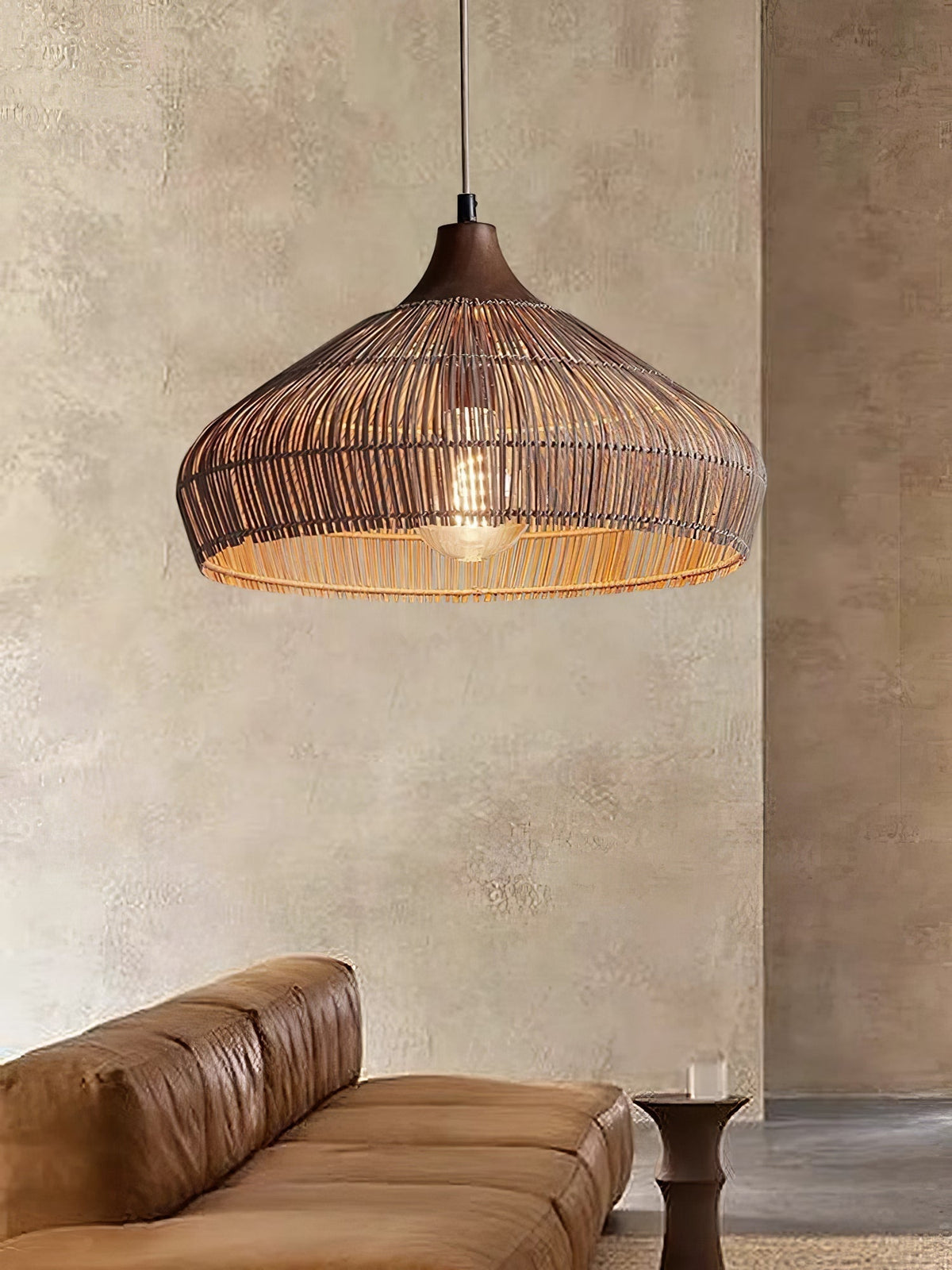 Rattan pendant lamp