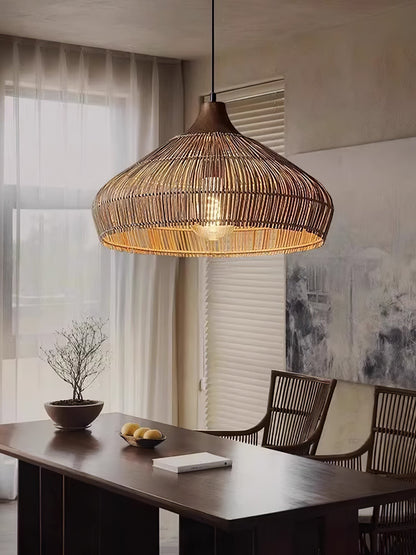 Rattan pendant lamp