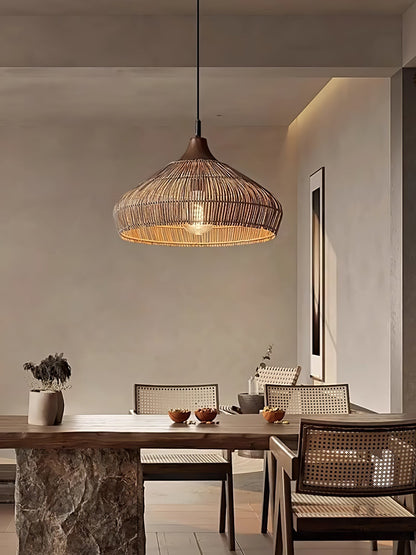 Rattan pendant lamp