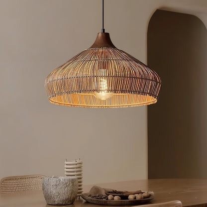 Rattan pendant lamp