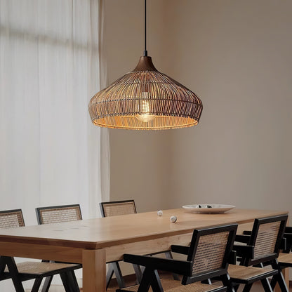Rattan pendant lamp