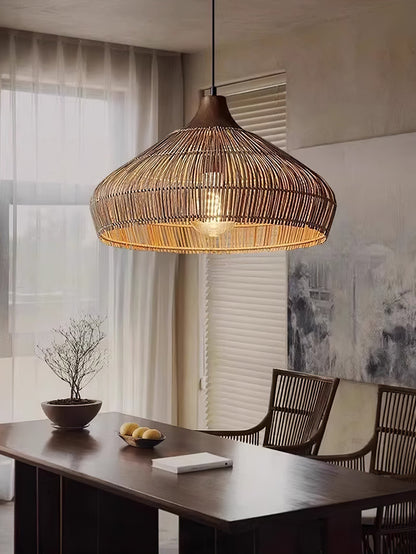 Rattan pendant lamp