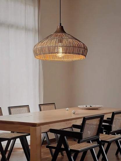 Rattan pendant lamp
