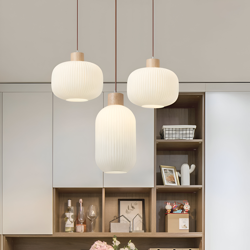 Lampa wisząca ryflowana