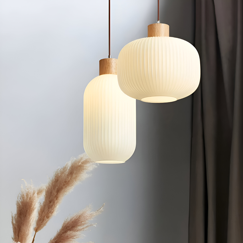 Lampa wisząca ryflowana