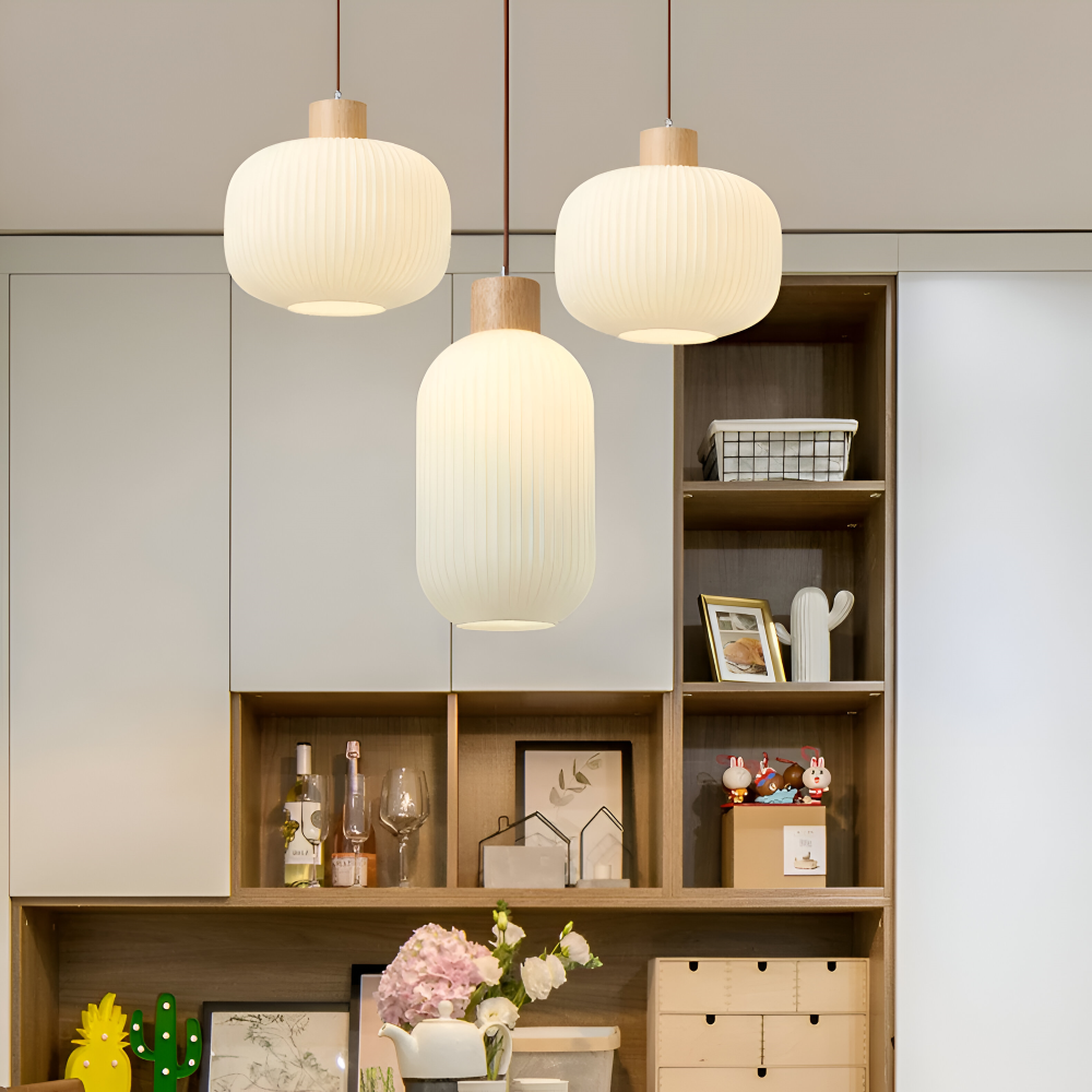 Lampa wisząca ryflowana