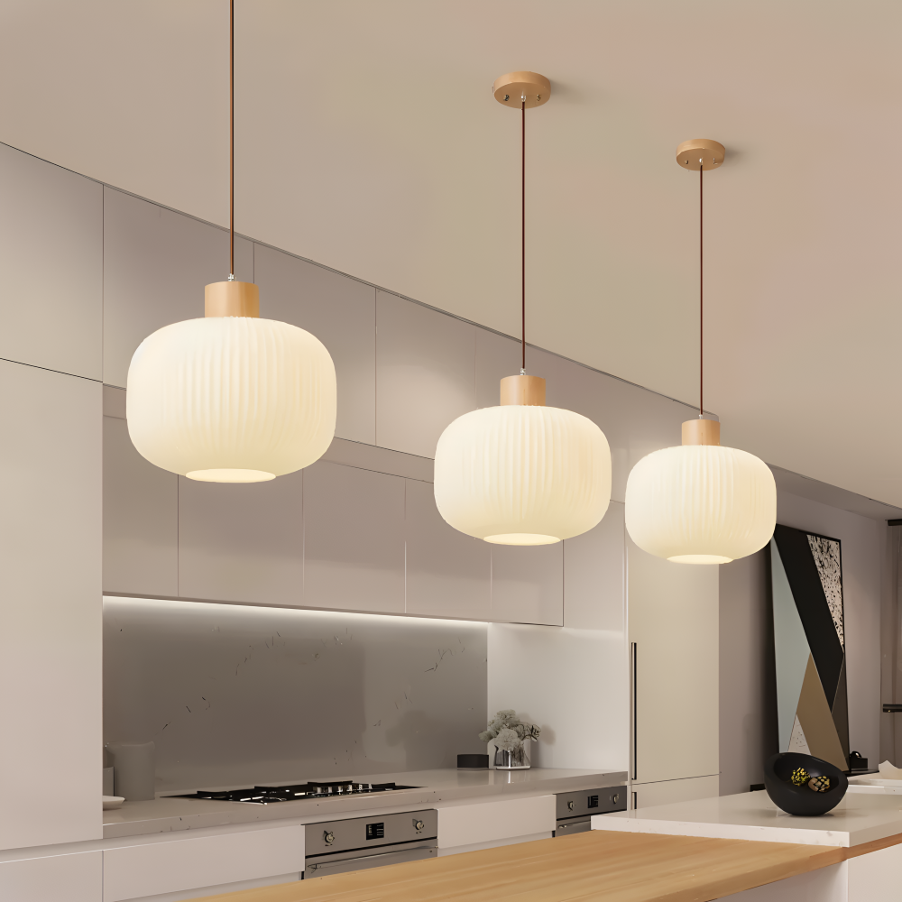 Lampa wisząca ryflowana