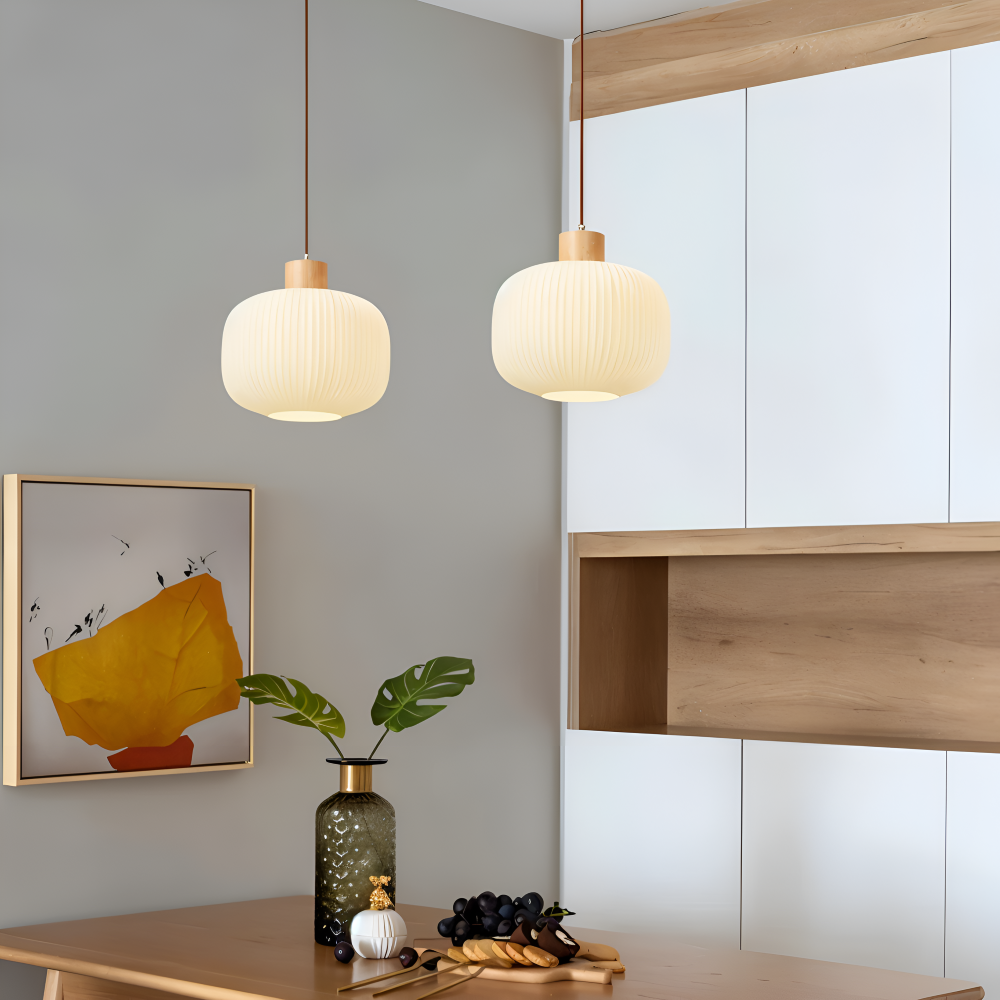 Lampa wisząca ryflowana