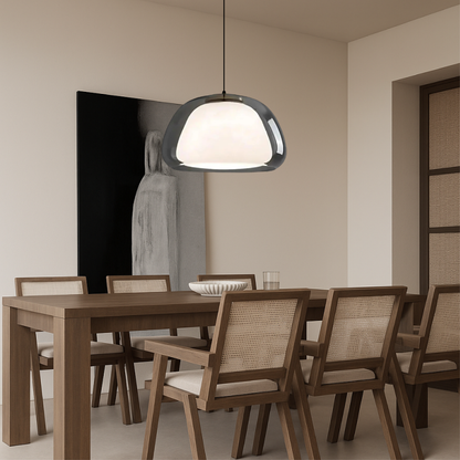 Lampa wisząca szklana