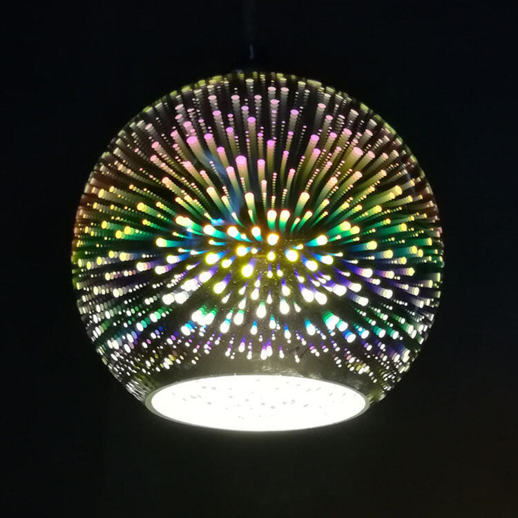 3D glass pendant lamp