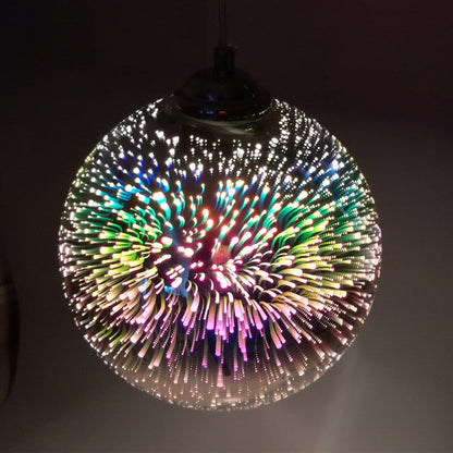 3D glass pendant lamp