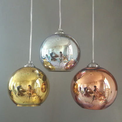 3D glass pendant lamp