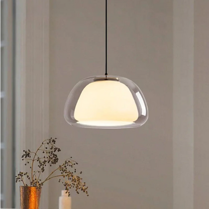 Lampa wisząca szklana