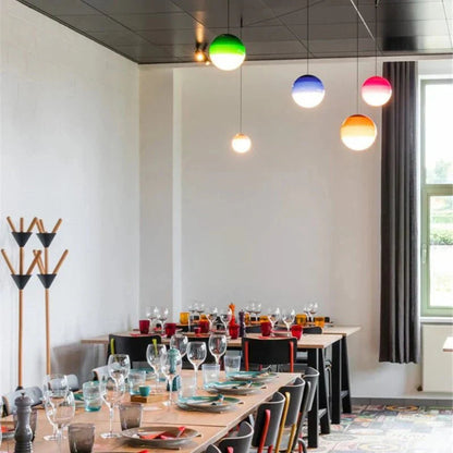 Suspension boule en verre
