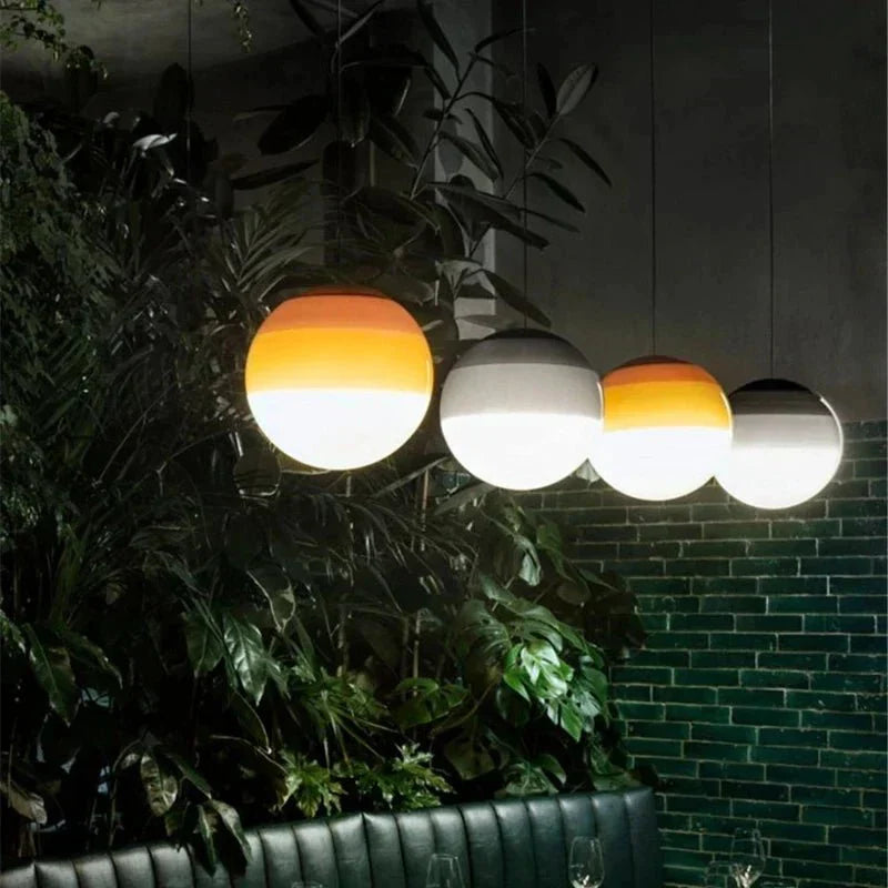 Suspension boule en verre