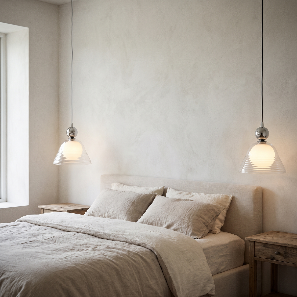 Lampa wisząca szklana kula