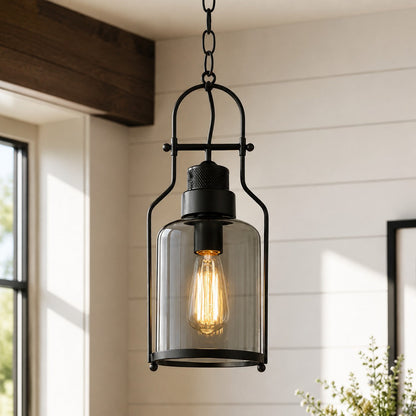 Lampa wisząca szklany klosz
