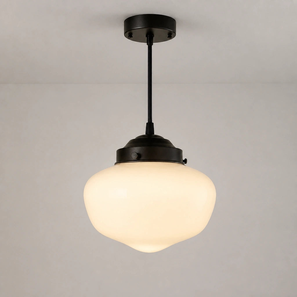Lampa wisząca szklany klosz